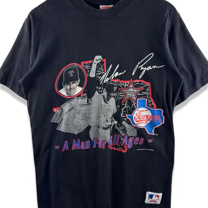 [BUNJANG] Nolan Ryan Rangers Vintage T-shirt / 90S Nolan Ryan 레인저스 반팔티3159