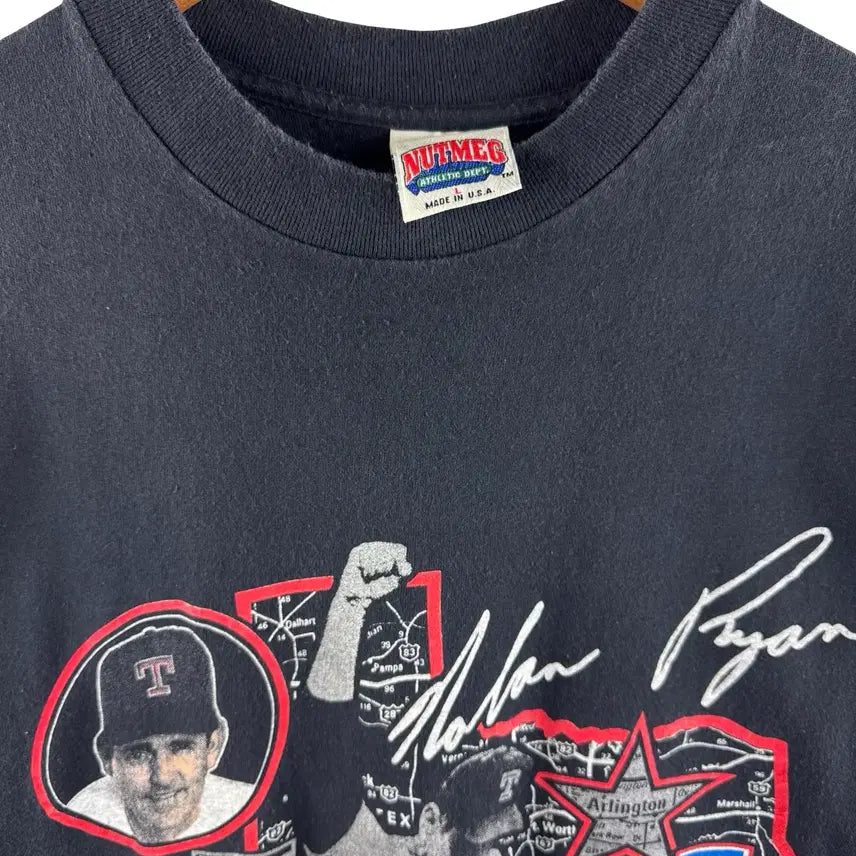 [BUNJANG] Nolan Ryan Rangers Vintage T-shirt / 90S Nolan Ryan 레인저스 반팔티3159