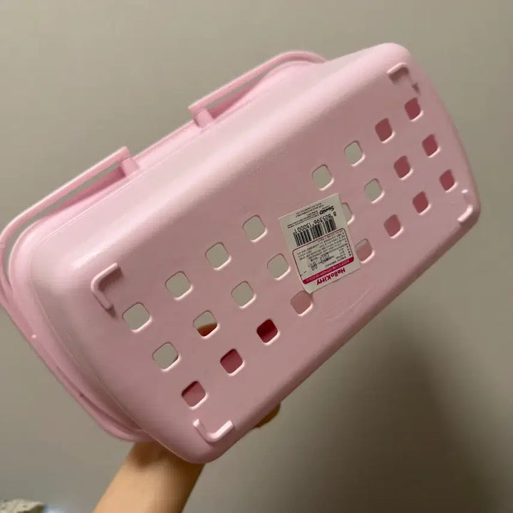 [BUNJANG] Vintage Hello Kitty Cherry Basket Storage Organizer / 고전키티 체리키티 바구니 수납함 정리함 목욕가방