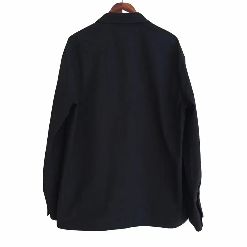 [SOLD OUT] 교신안함)루즈핏 포켓 나일론 셔킷-블랙 b급