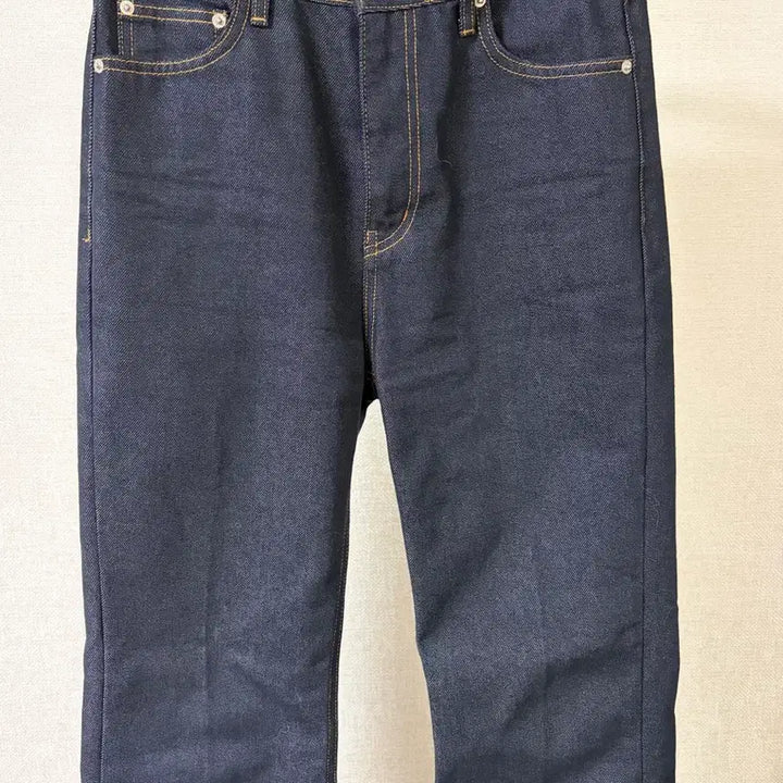[BUNJANG] Dunst 70S Semi Flared Jeans Raw Blue M / 던스트 70S SEMI FLARED JEANS RAW BLUE M