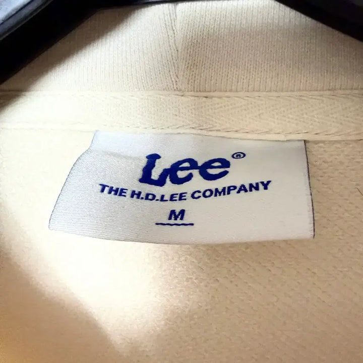 [BUNJANG] Lee Big Logo Hoodie Ivory / [M,95]Lee 빅로고 후드티 아이보리 오버핏