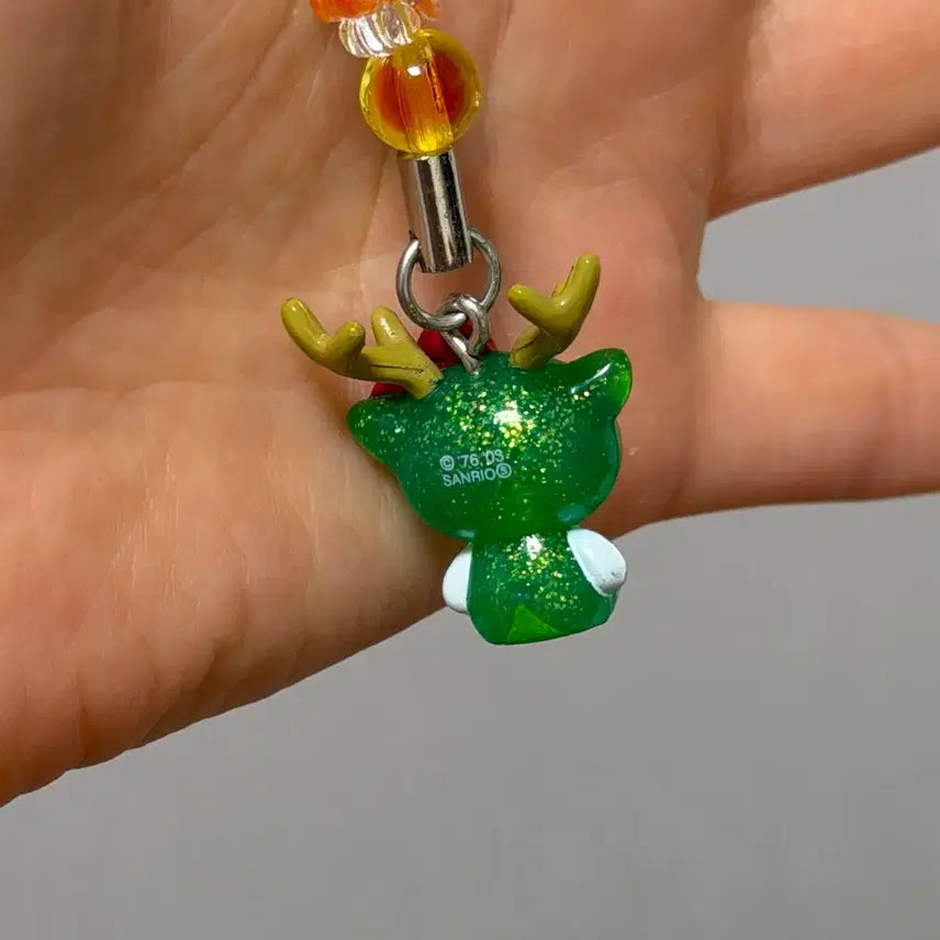 [BUNJANG] Vintage Hello Kitty Zodiac Deer Keyring / 고전키티 십이간지 키링 사슴 키링