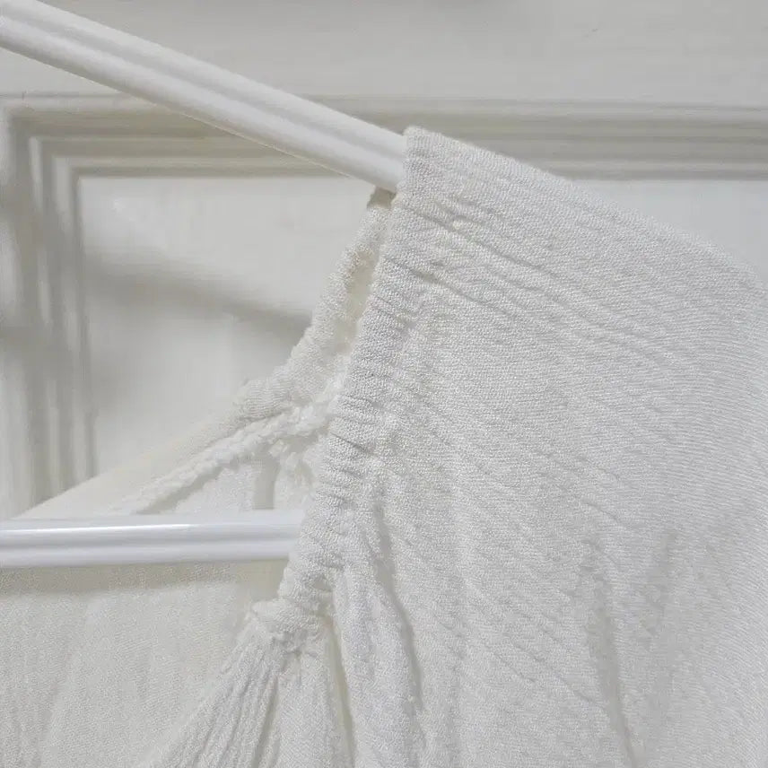 [BUNJANG] Summer White Short Sleeve Blouse / 여성 여름 반팔 블라우스