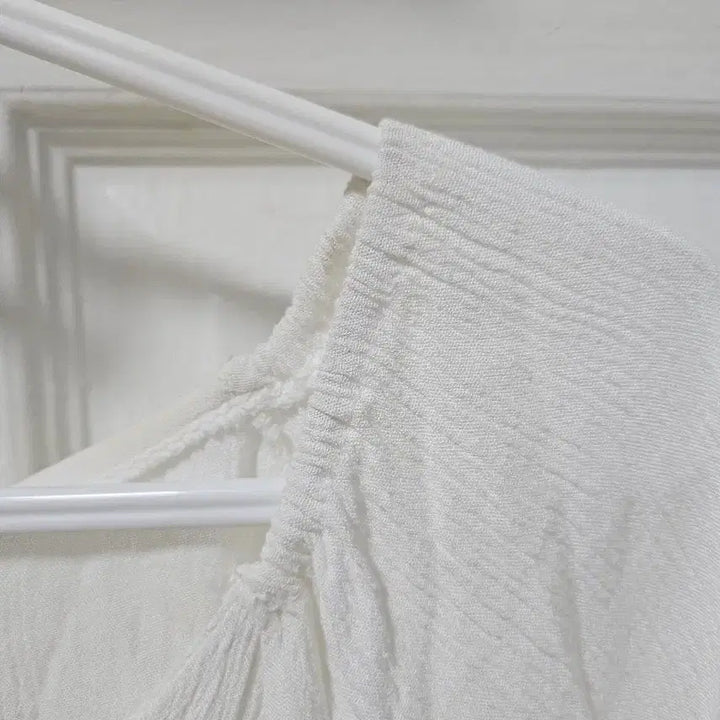 [BUNJANG] Summer White Short Sleeve Blouse / 여성 여름 반팔 블라우스