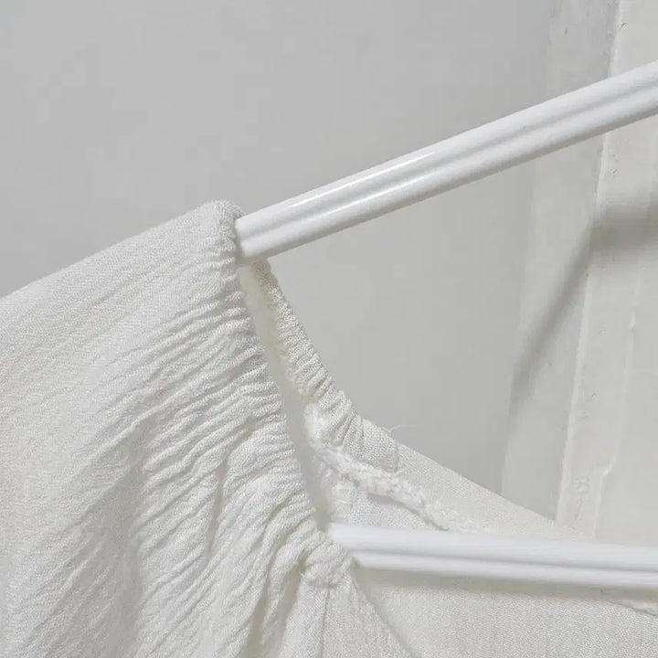 [BUNJANG] Summer White Short Sleeve Blouse / 여성 여름 반팔 블라우스