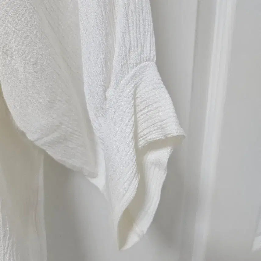 [BUNJANG] Summer White Short Sleeve Blouse / 여성 여름 반팔 블라우스