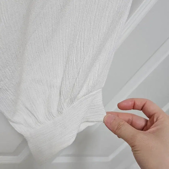 [BUNJANG] Summer White Short Sleeve Blouse / 여성 여름 반팔 블라우스