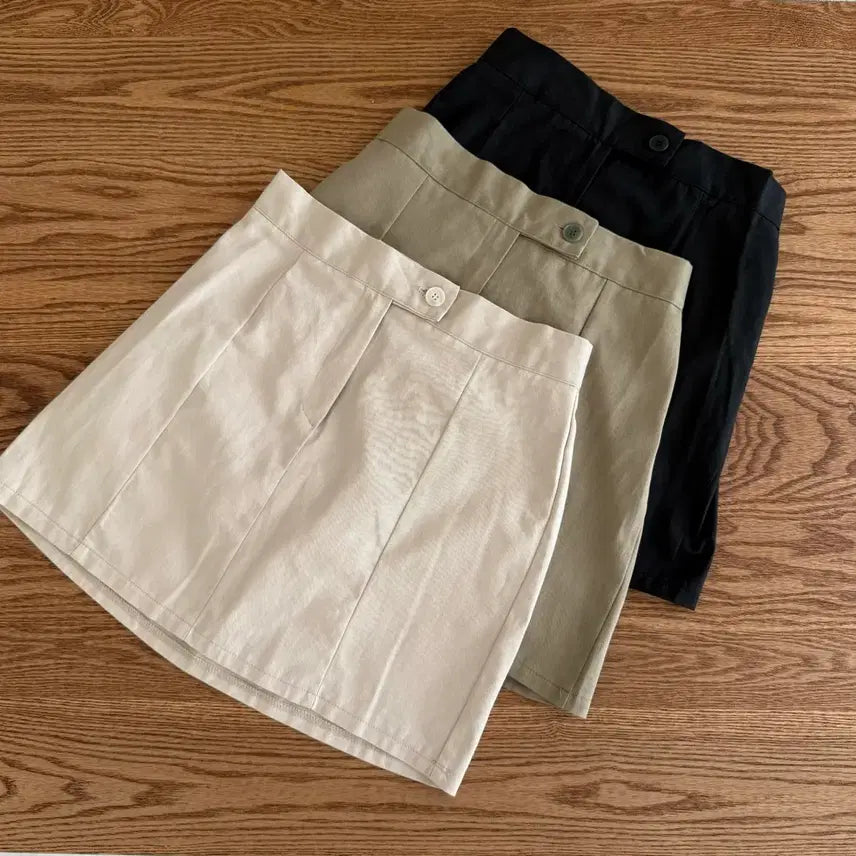 [BUNJANG] Basic Mini Skirt / 봄 뒷밴딩 기본 미니 스커트 출근룩 오피스룩 하객룩 에이블리 지그재그