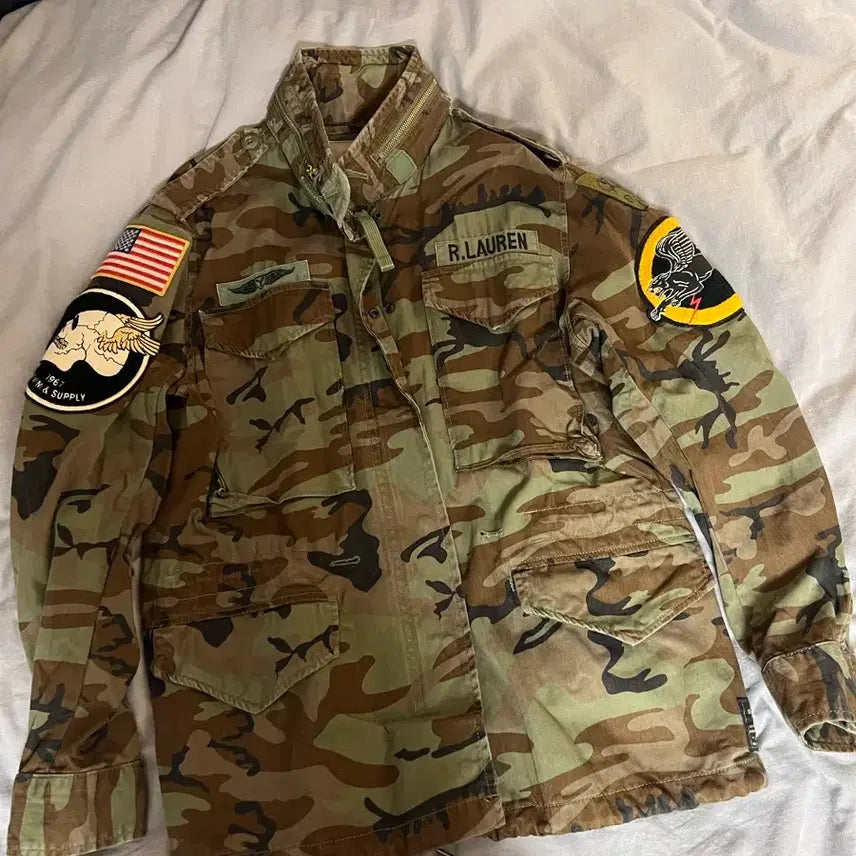 [BUNJANG] Polo Ralph Lauren Denim &amp; Supply Camo Field Jacket / 폴로 랄프로렌 데님앤서플라이 카모야상 S