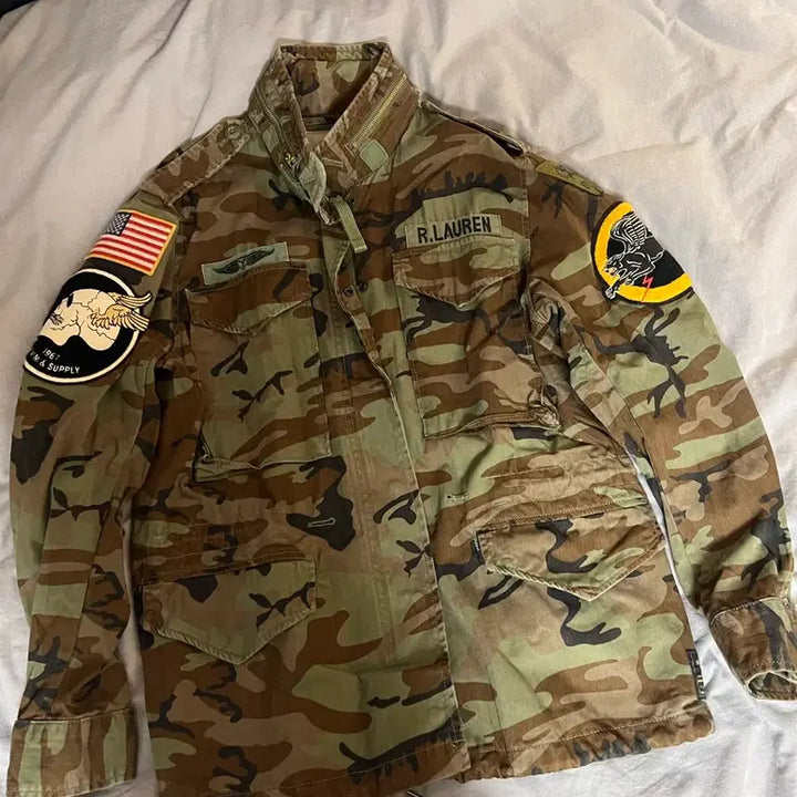 [BUNJANG] Polo Ralph Lauren Denim &amp; Supply Camo Field Jacket / 폴로 랄프로렌 데님앤서플라이 카모야상 S