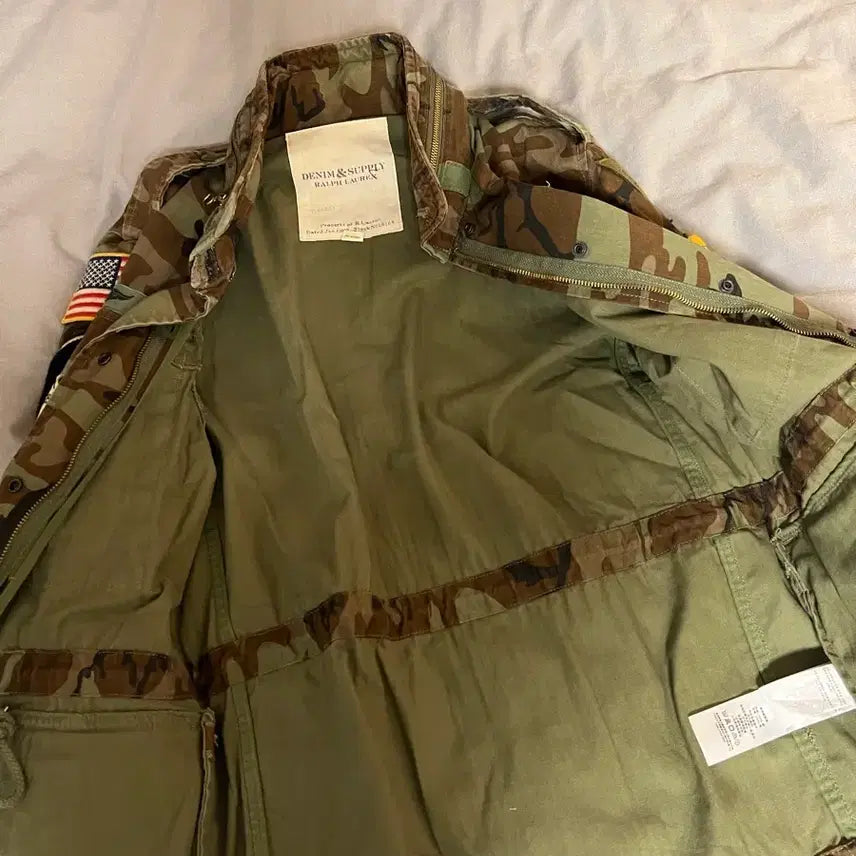 [BUNJANG] Polo Ralph Lauren Denim &amp; Supply Camo Field Jacket / 폴로 랄프로렌 데님앤서플라이 카모야상 S