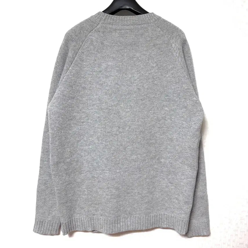 [BUNJANG] Saintpain Flag Knit Sweater Grey / [L,100]세인트페인 성조기 니트 스웨터 그레이