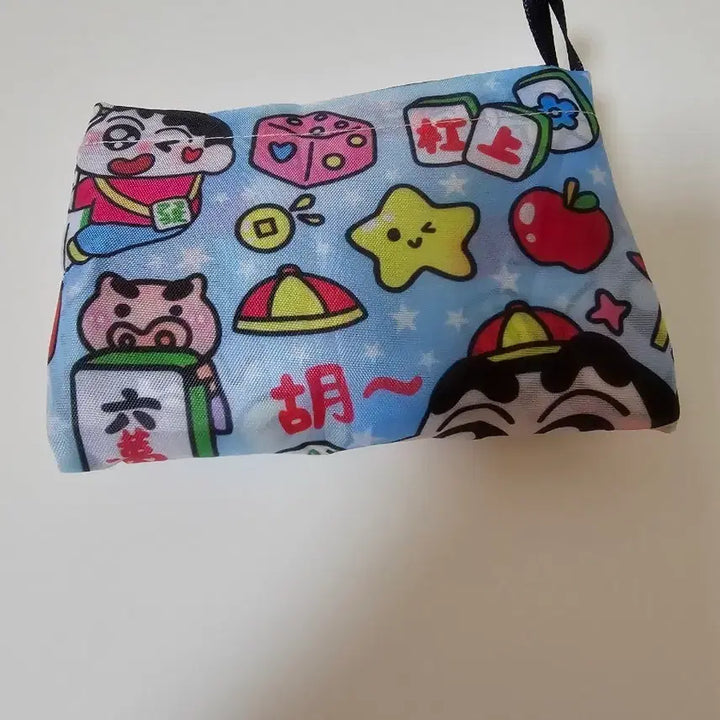 [SOLD OUT] 짱구 캐릭터 패턴 에코백 가방 시장가방