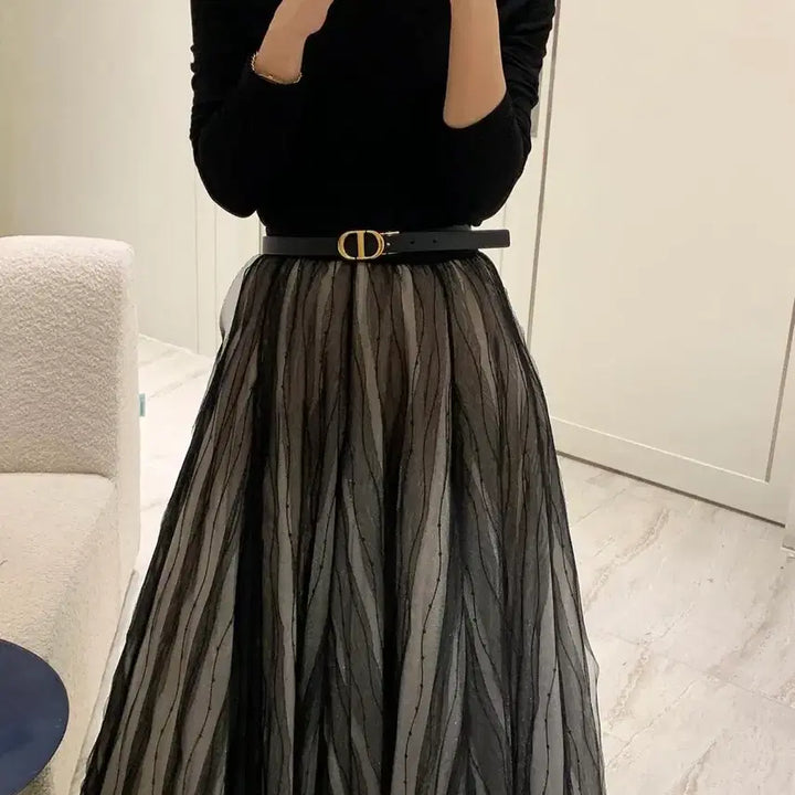 [BUNJANG] Around율 Shining 샤 Skirt M / 어라운드율 샤이닝 샤 스커트 m