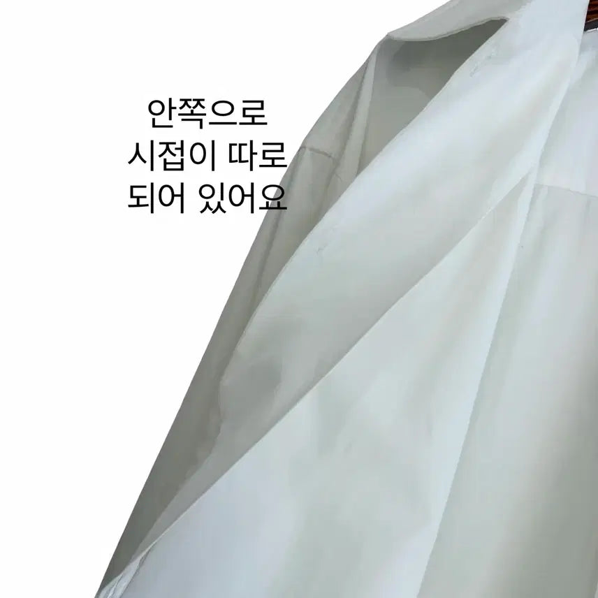 [SOLD OUT] 교신안함)루즈핏 포켓 나일론 셔킷-화이트 b급