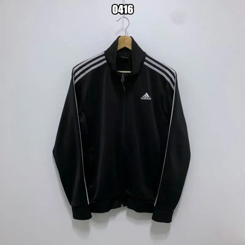 [BUNJANG] Adidas Track Top Jersey / L 아디다스 블랙 화이트 삼선 트랙탑 져지