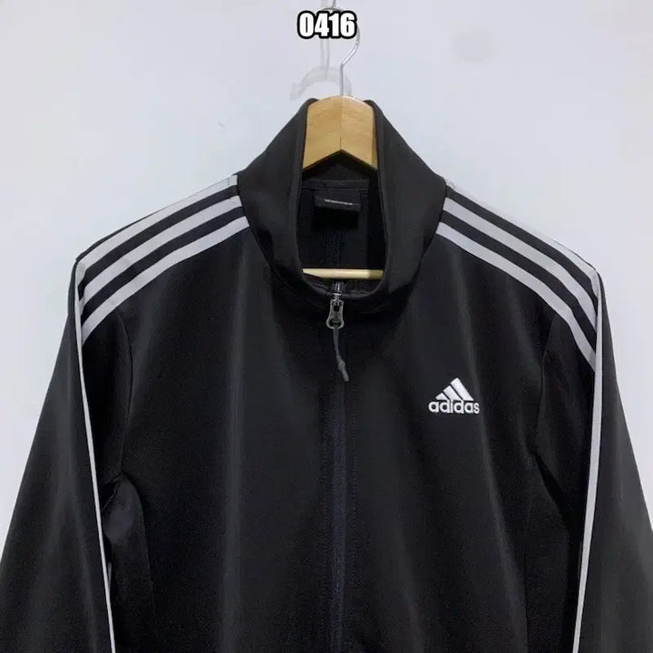 [BUNJANG] Adidas Track Top Jersey / L 아디다스 블랙 화이트 삼선 트랙탑 져지