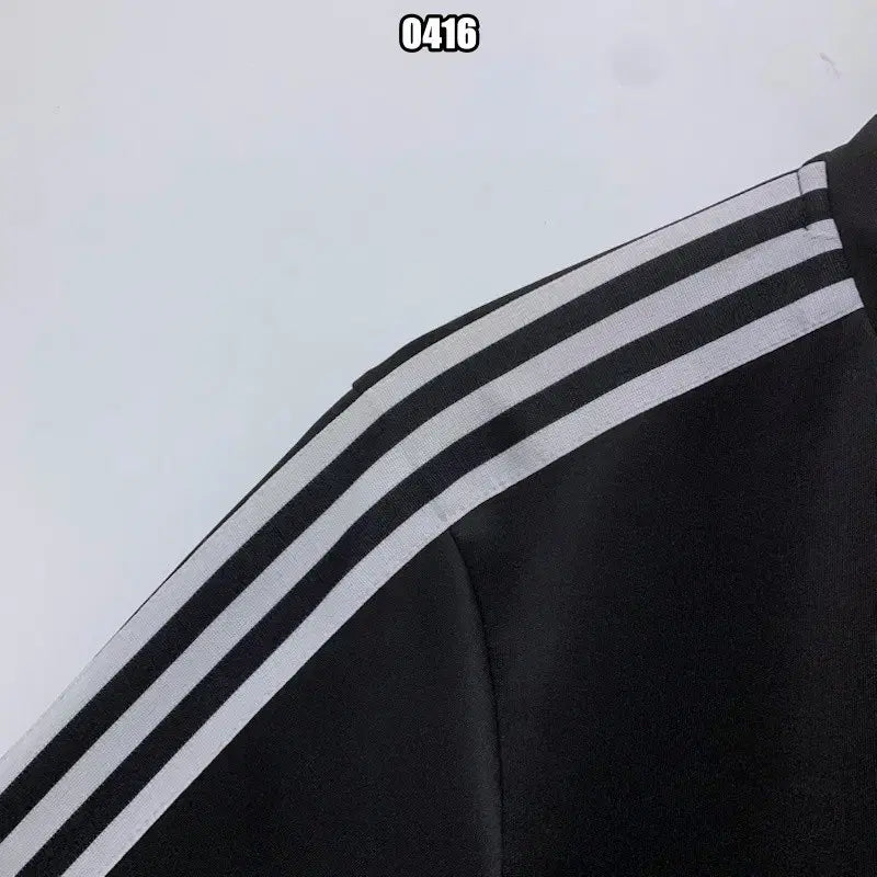 [BUNJANG] Adidas Track Top Jersey / L 아디다스 블랙 화이트 삼선 트랙탑 져지