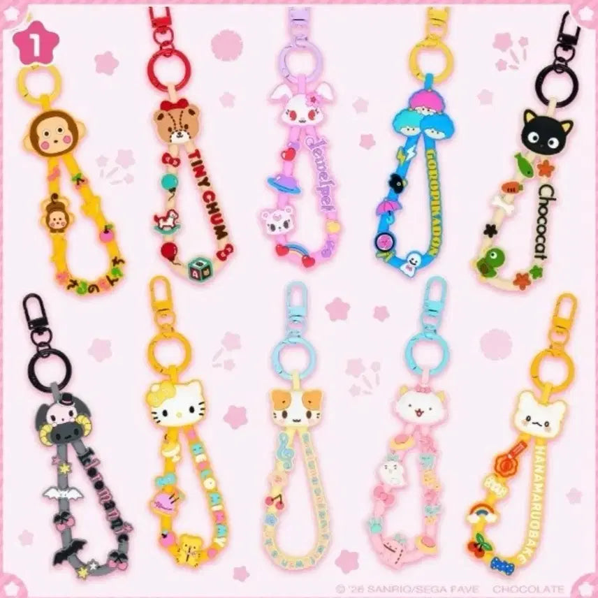 [BUNJANG] Sanrio Hello Mimi Pochacco Kiki &amp; Lala Character Straps / 산리오 캐릭터대상 응원스트랩 헬로미미 포차코 리틀트윈스타 키키라라