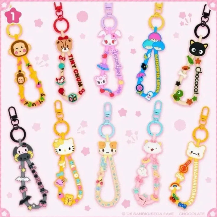 [BUNJANG] Sanrio Hello Mimi Pochacco Kiki &amp; Lala Character Straps / 산리오 캐릭터대상 응원스트랩 헬로미미 포차코 리틀트윈스타 키키라라