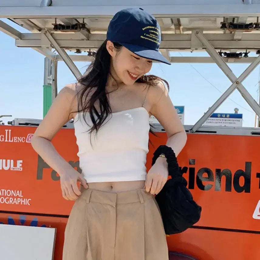 [BUNJANG] From Beginning Chain Tube Top Sleeveless / Made 프롬비기닝 여름 체인 튜브탑 나시 슬리브리스 에이블리 지그재그