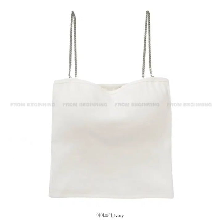 [BUNJANG] From Beginning Chain Tube Top Sleeveless / Made 프롬비기닝 여름 체인 튜브탑 나시 슬리브리스 에이블리 지그재그