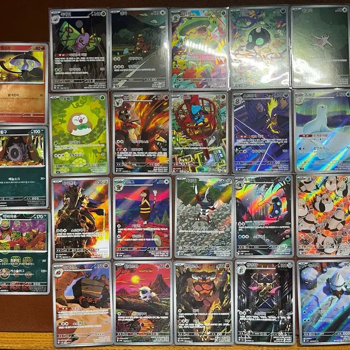 [BUNJANG] MoyaMo Pokemon AR Card Bundle / ar카드 40장 + 마스터볼 홀로 3장