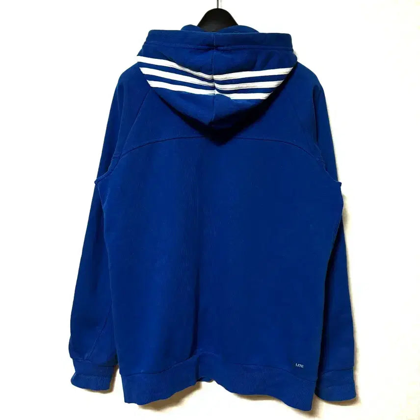 [BUNJANG] Adidas Tri-Stripe Hooded Zip-Up Jacket Blue / [M,95]아디다스 삼선 후드집업 자켓 블루