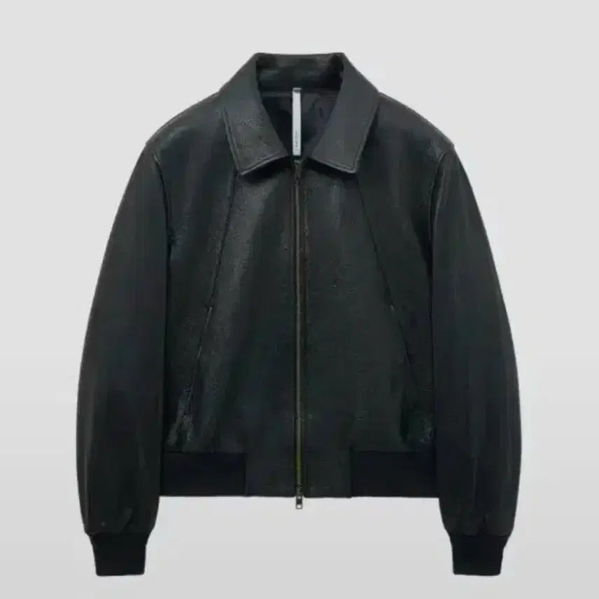 [BUNJANG] Noir Gaut Schrunk Leather Blouson Jacket / 노이어 고트 슈렁큰 레더 블루종 자켓