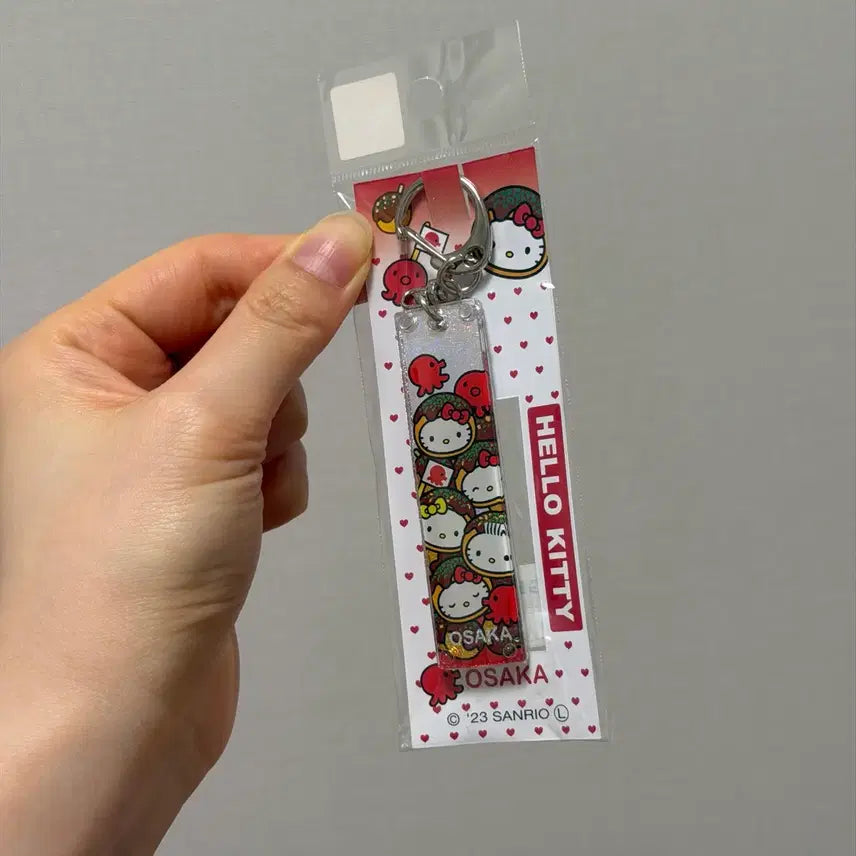 [SOLD OUT] 고전키티 오사카 타코야키 홀로그램 키링 미개봉