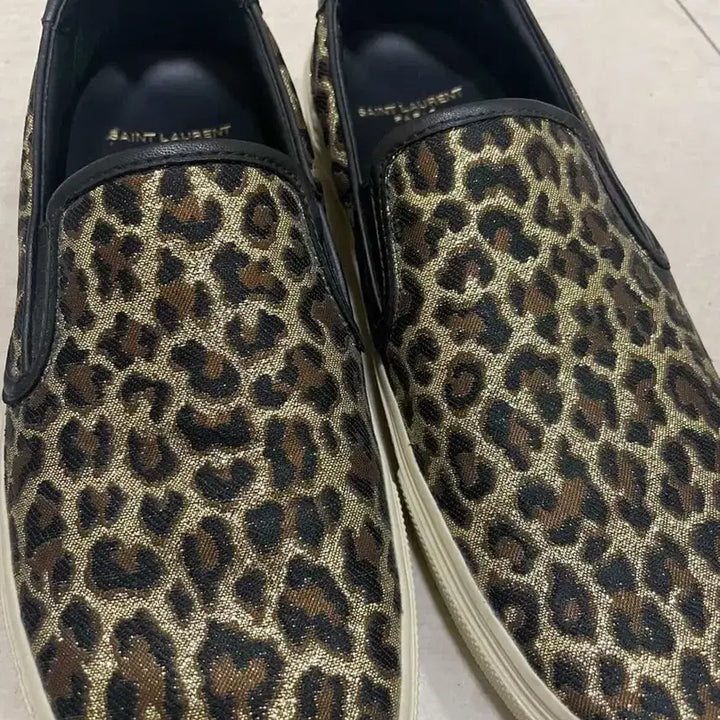 [BUNJANG] Saint Laurent Leopard Slip-on Sneakers / 생로랑 레오파드 슬립온 스니커즈
