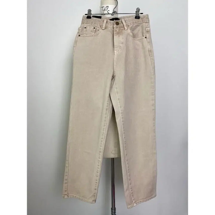 [BUNJANG] Ablie Spring Cotton Dyed Wide Straight Pants / 봄 면 다잉 워싱 와이드 일자 팬츠 에이블리 지그재그 S