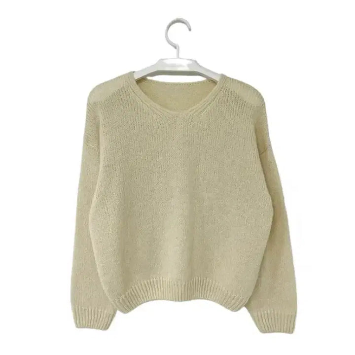 [BUNJANG] How You Pofe Loose V-Neck Knit Sweater / 하우유 포페 루즈 브이넥 니트