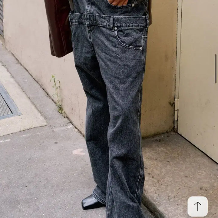 [BUNJANG] Project Wave Double Layered Denim Jeans / 프로젝트웨이브 더블 레이어드 청바지 데님팬츠