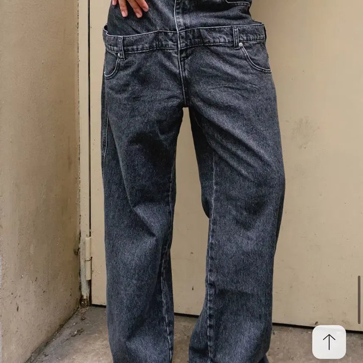 [BUNJANG] Project Wave Double Layered Denim Jeans / 프로젝트웨이브 더블 레이어드 청바지 데님팬츠