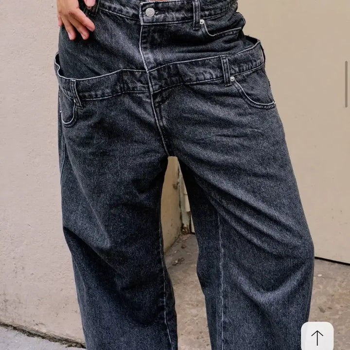 [BUNJANG] Project Wave Double Layered Denim Jeans / 프로젝트웨이브 더블 레이어드 청바지 데님팬츠