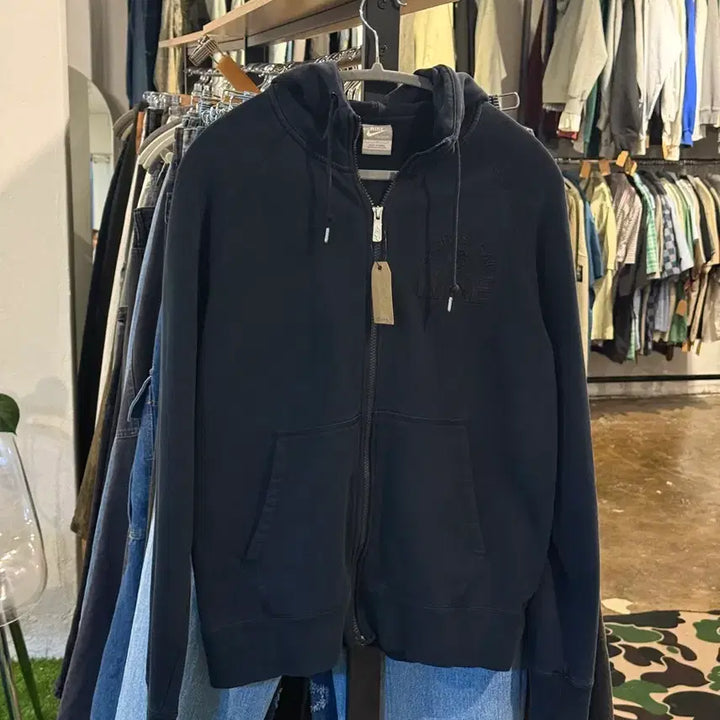 [BUNJANG] Nike Hooded Zip-Up Black (L) / 나이키 후드집업 블랙