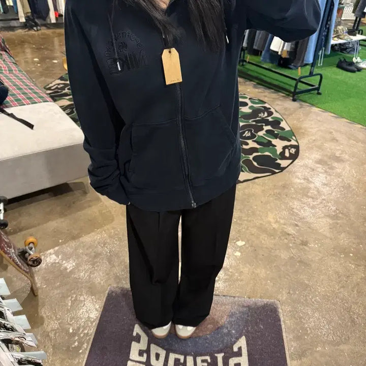 [BUNJANG] Nike Hooded Zip-Up Black (L) / 나이키 후드집업 블랙