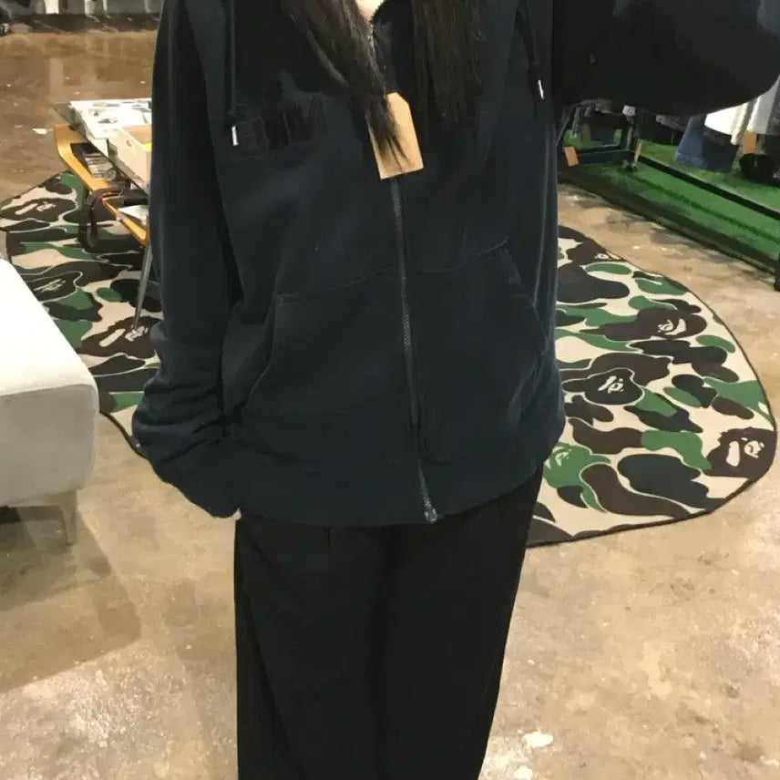 [BUNJANG] Nike Hooded Zip-Up Black (L) / 나이키 후드집업 블랙