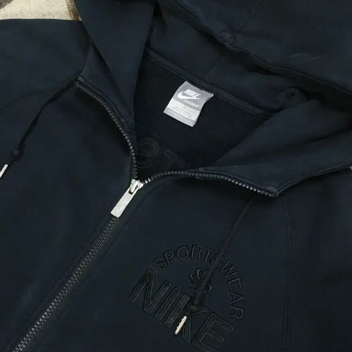 [BUNJANG] Nike Hooded Zip-Up Black (L) / 나이키 후드집업 블랙