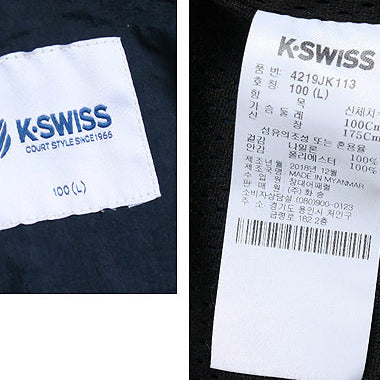 [BUNJANG] K-Swiss Zip-Up Hoodie Jacket / 케이스위스 집업 후드 점퍼 100 / JK_8622