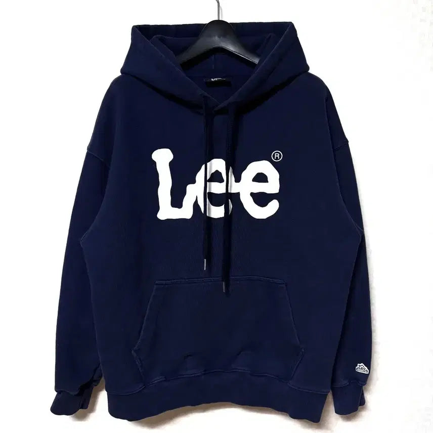 [BUNJANG] Lee Big Logo Hoodie Navy S / [S,90]Lee 빅로고 후드티 네이비 오버핏