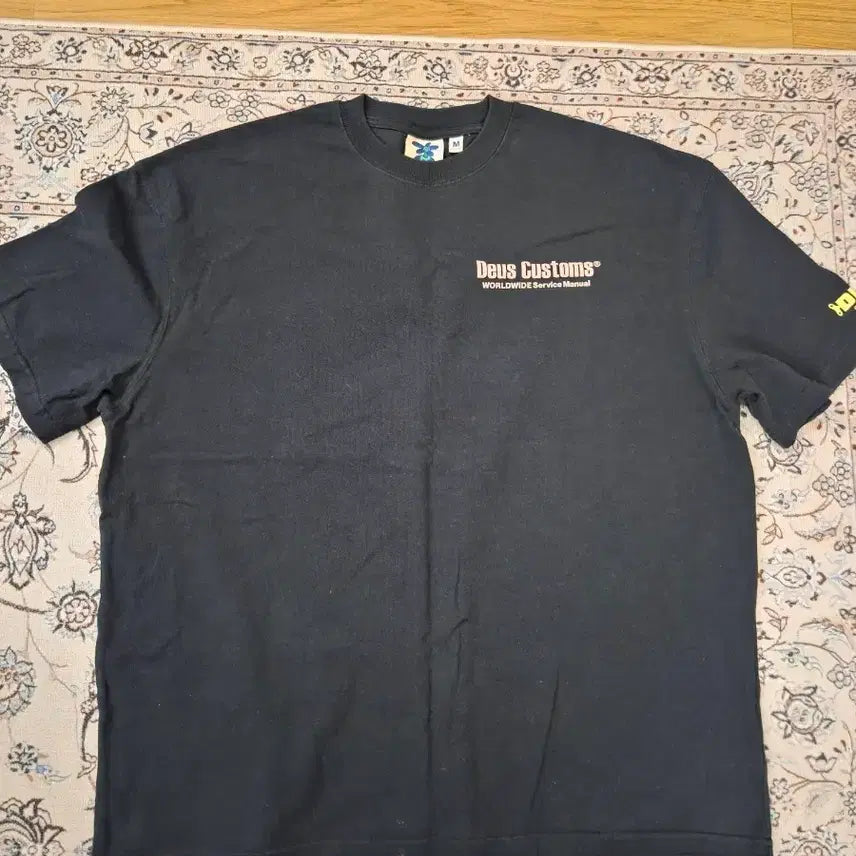 [SOLD OUT] 데우스DEUS 헤비코튼 반팔티 M 105 블랙 오버핏