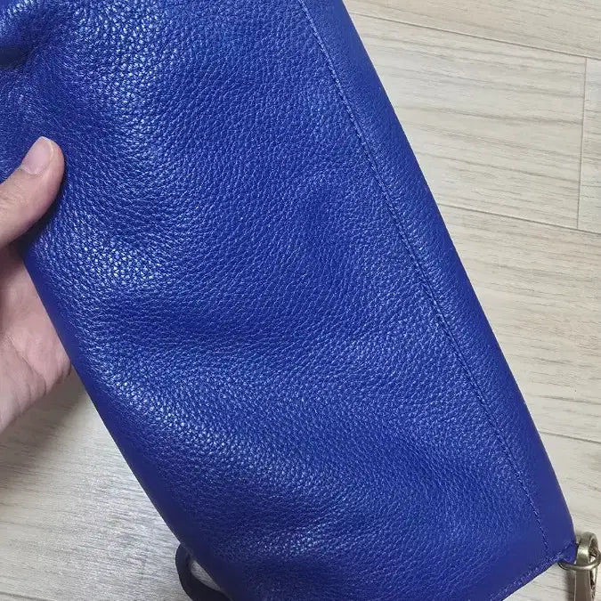 [BUNJANG] Fossil Blue Leather Clutch Bag / Fossil 포실 블루 가죽 클러치백