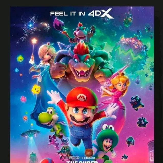 [SOLD OUT] 슈퍼마리오 갤럭시 cgv 4dx 포스터 + cgv TTT 세트 판매
