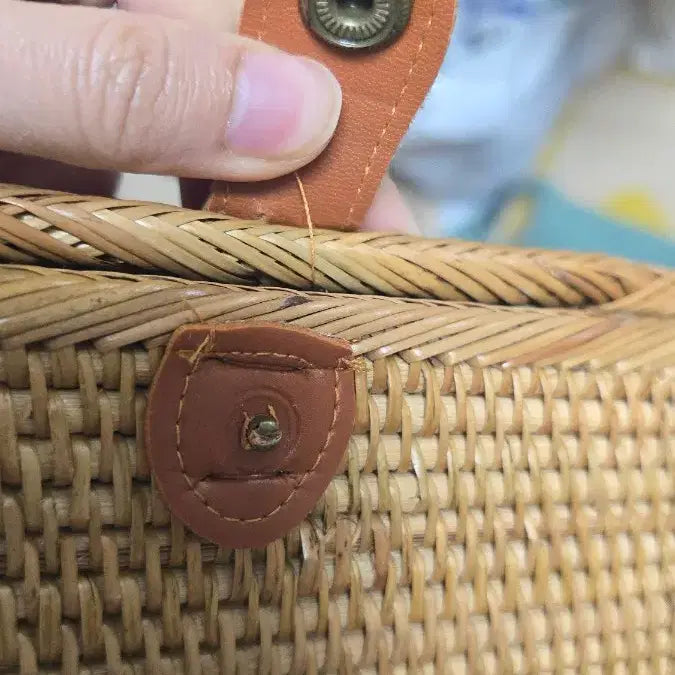 [BUNJANG] Rattan Clutch Bag / 라탄 클러치백 우드톤 가방