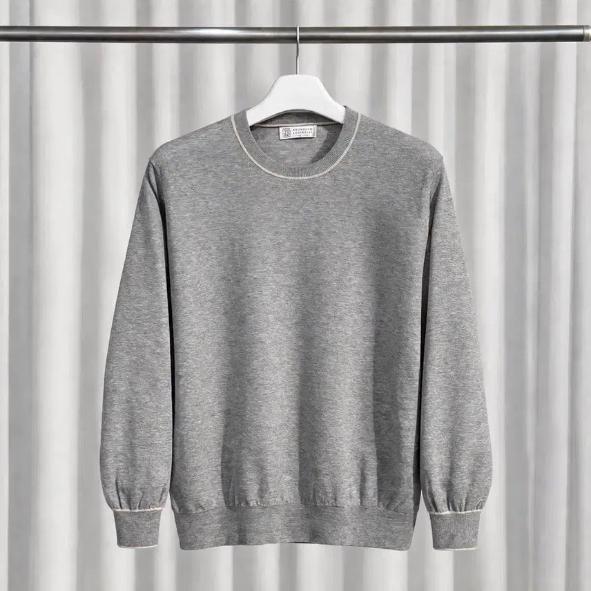 [BUNJANG] Brunello Cucinelli Cotton Crew Neck Knitwear / (54) 브루넬로 쿠치넬리 코튼 크루넥 니트