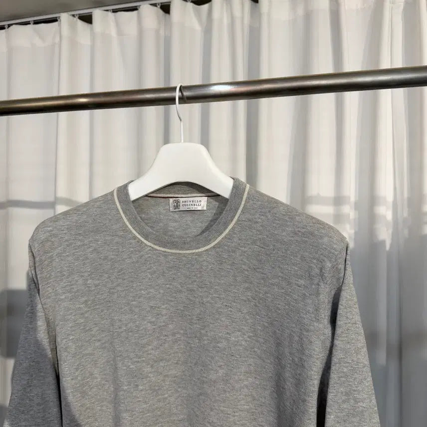 [BUNJANG] Brunello Cucinelli Cotton Crew Neck Knitwear / (54) 브루넬로 쿠치넬리 코튼 크루넥 니트