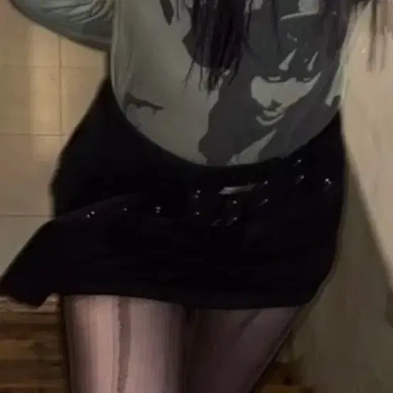 [BUNJANG] Vintage Y2K Gothic Printed Long Sleeve T-shirt / 빈티지 y2k 고스 프린팅 긴팔티